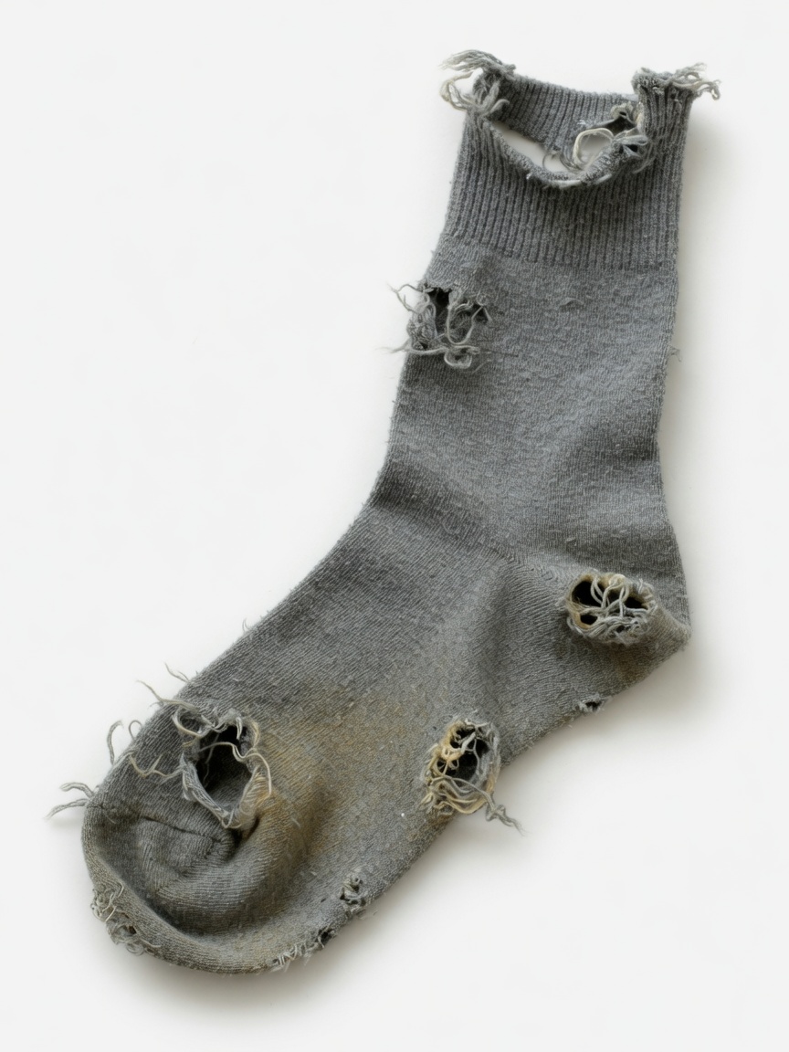 Threadbare Survivor (Gray Crew, Left)